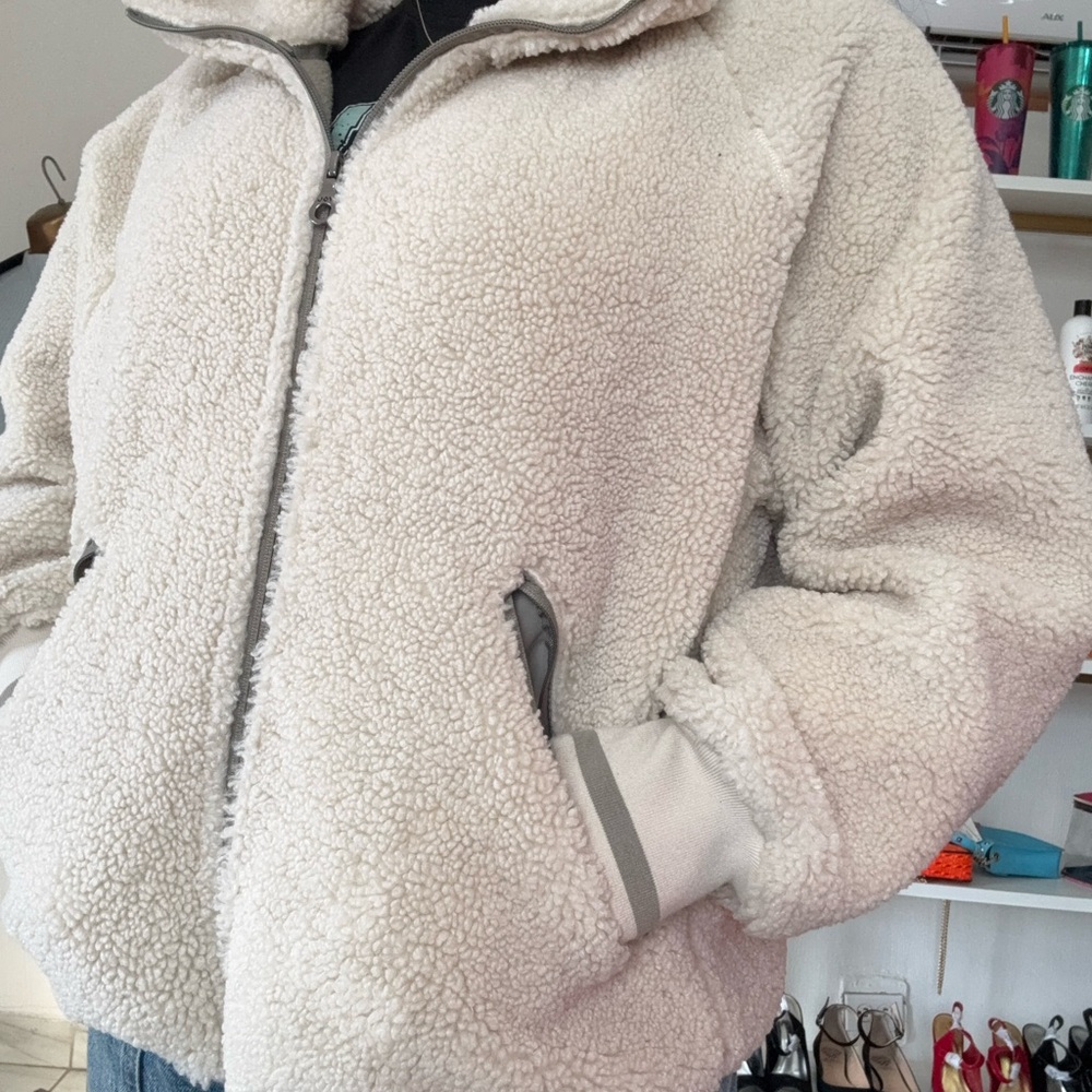 JoyLab Cream Bomber Jacket